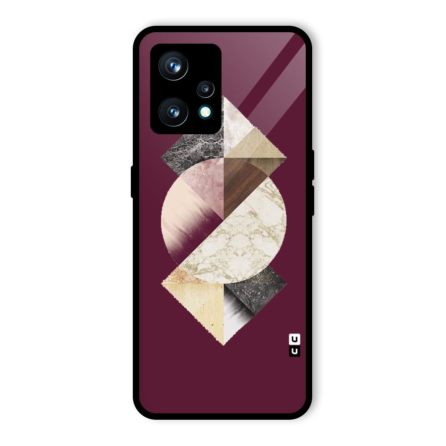 Abstract Marble Pattern Glass Back Case for Realme 9 Pro Plus 5G