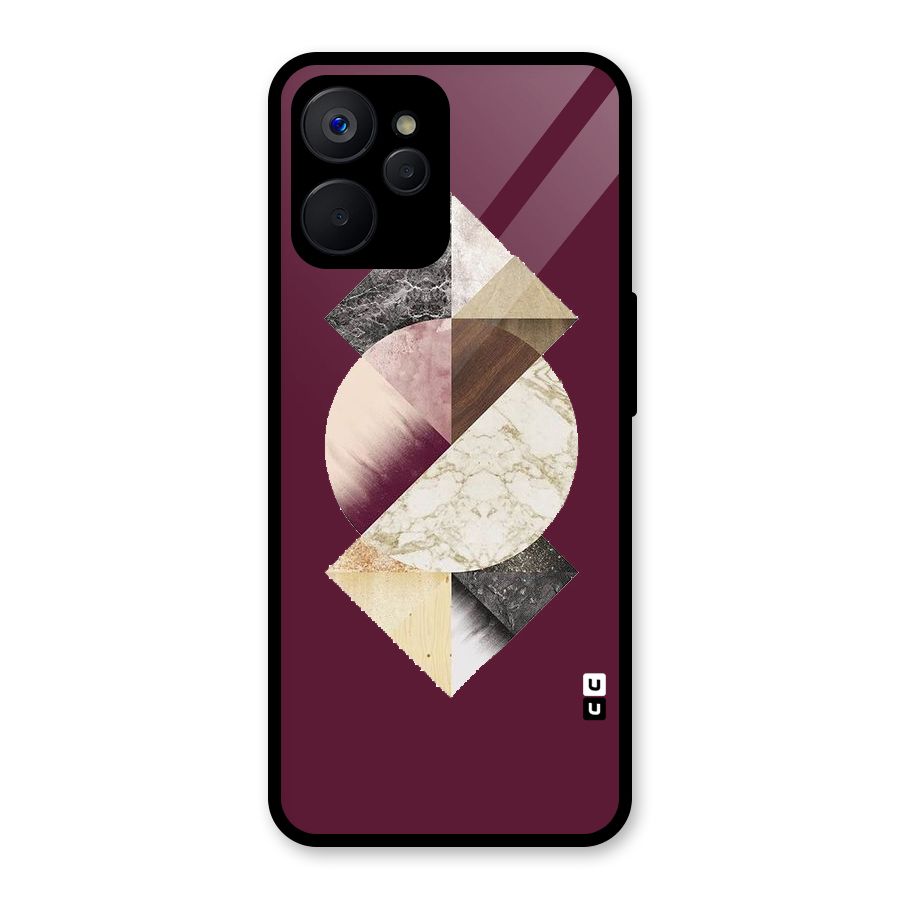 Abstract Marble Pattern Glass Back Case for Realme 9i 5G