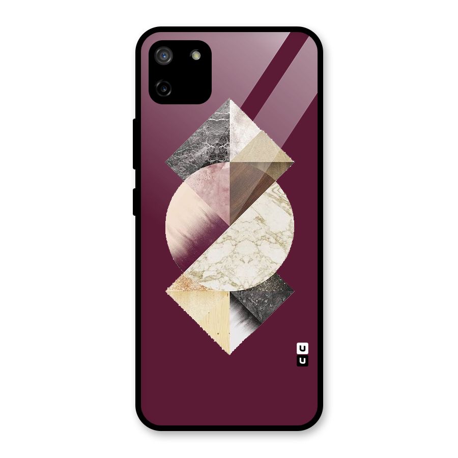 Abstract Marble Pattern Glass Back Case for Realme C11