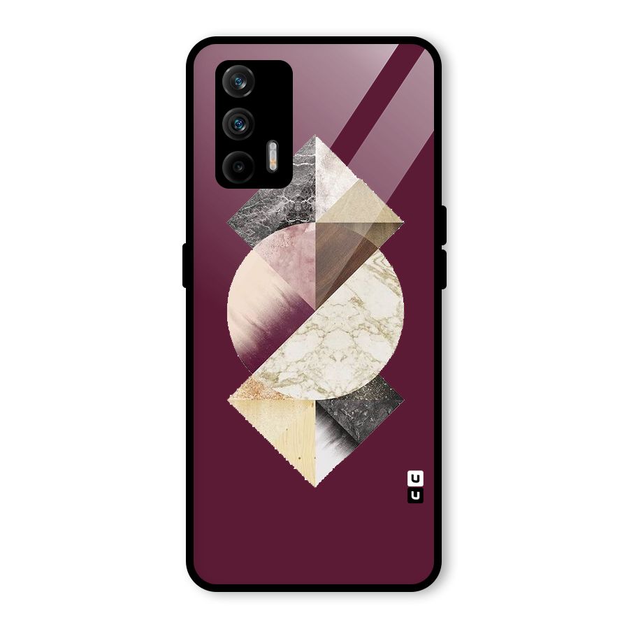 Abstract Marble Pattern Glass Back Case for Realme GT 5G