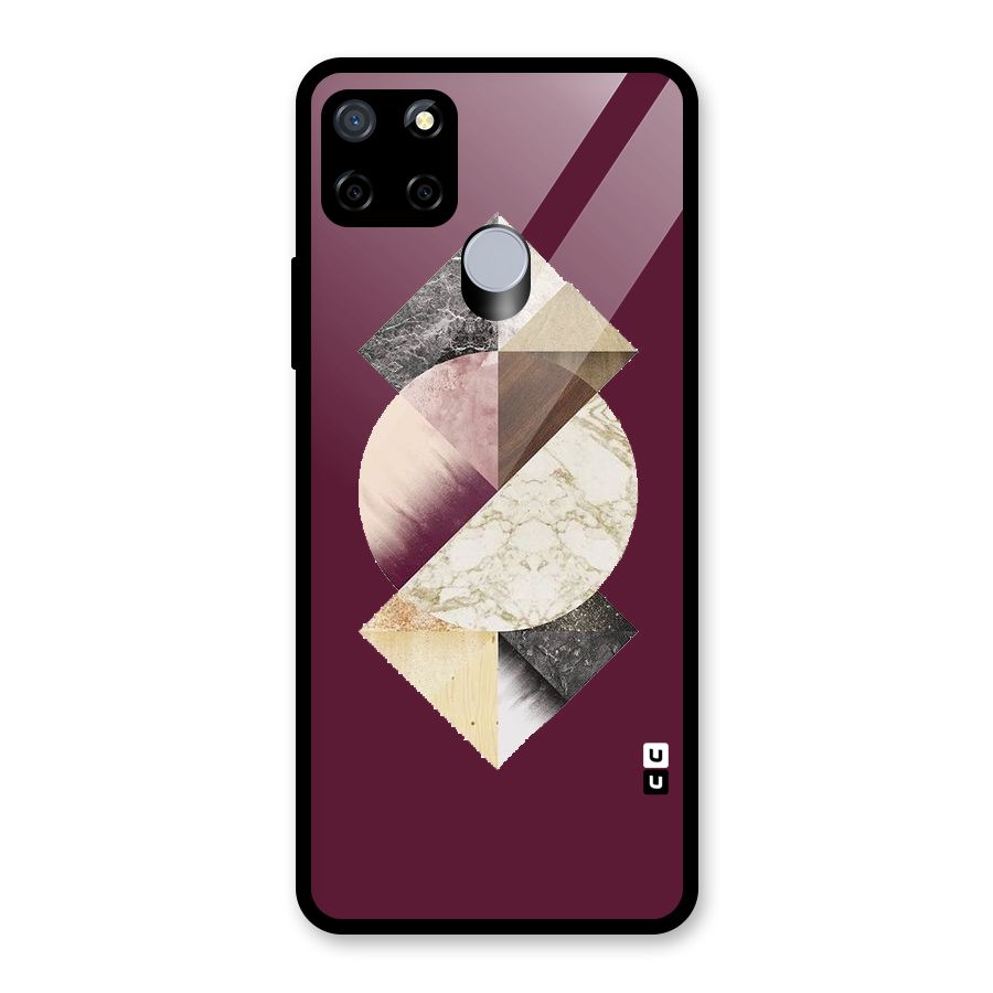 Abstract Marble Pattern Glass Back Case for Realme Narzo 20
