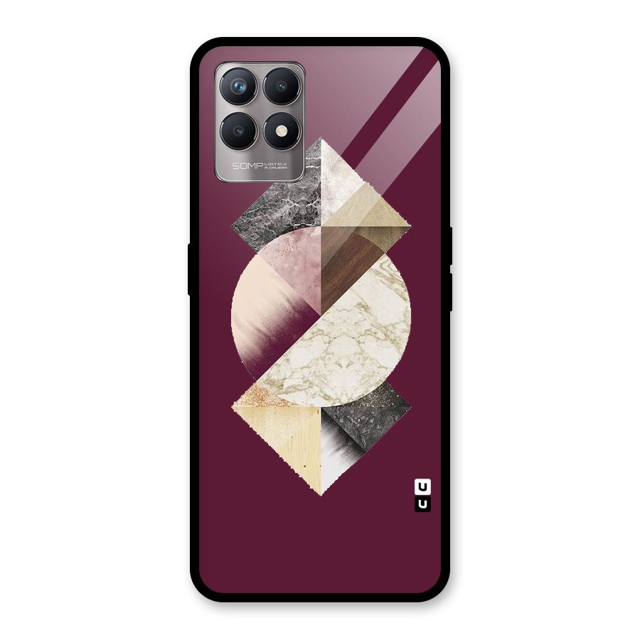 Abstract Marble Pattern Glass Back Case for Realme Narzo 50