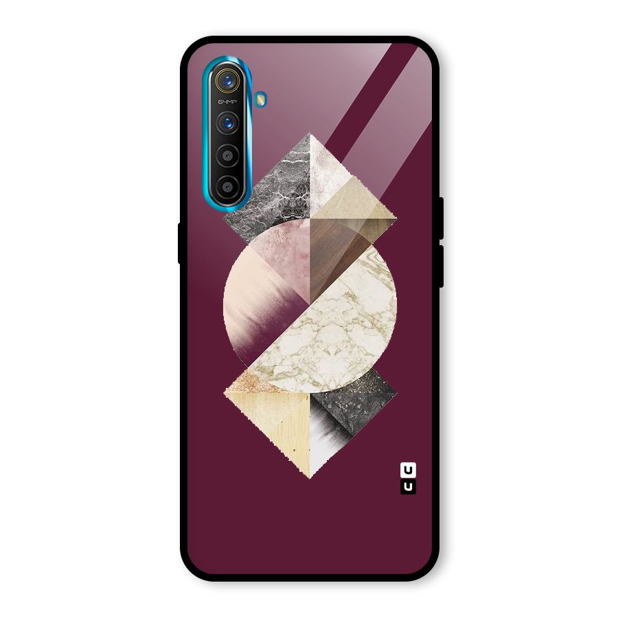 Abstract Marble Pattern Glass Back Case for Realme X2
