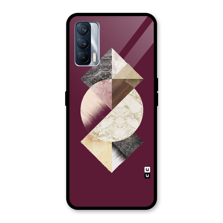 Abstract Marble Pattern Glass Back Case for Realme X7
