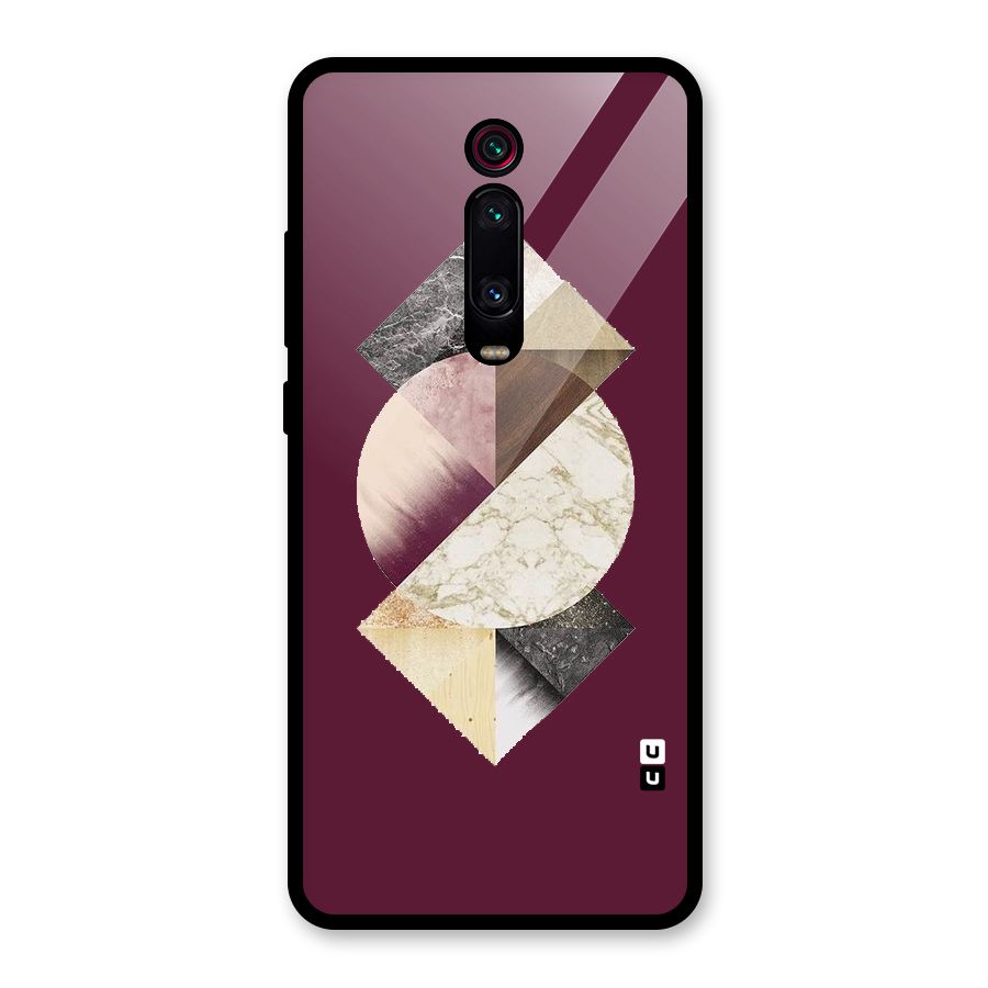 Abstract Marble Pattern Glass Back Case for Redmi K20