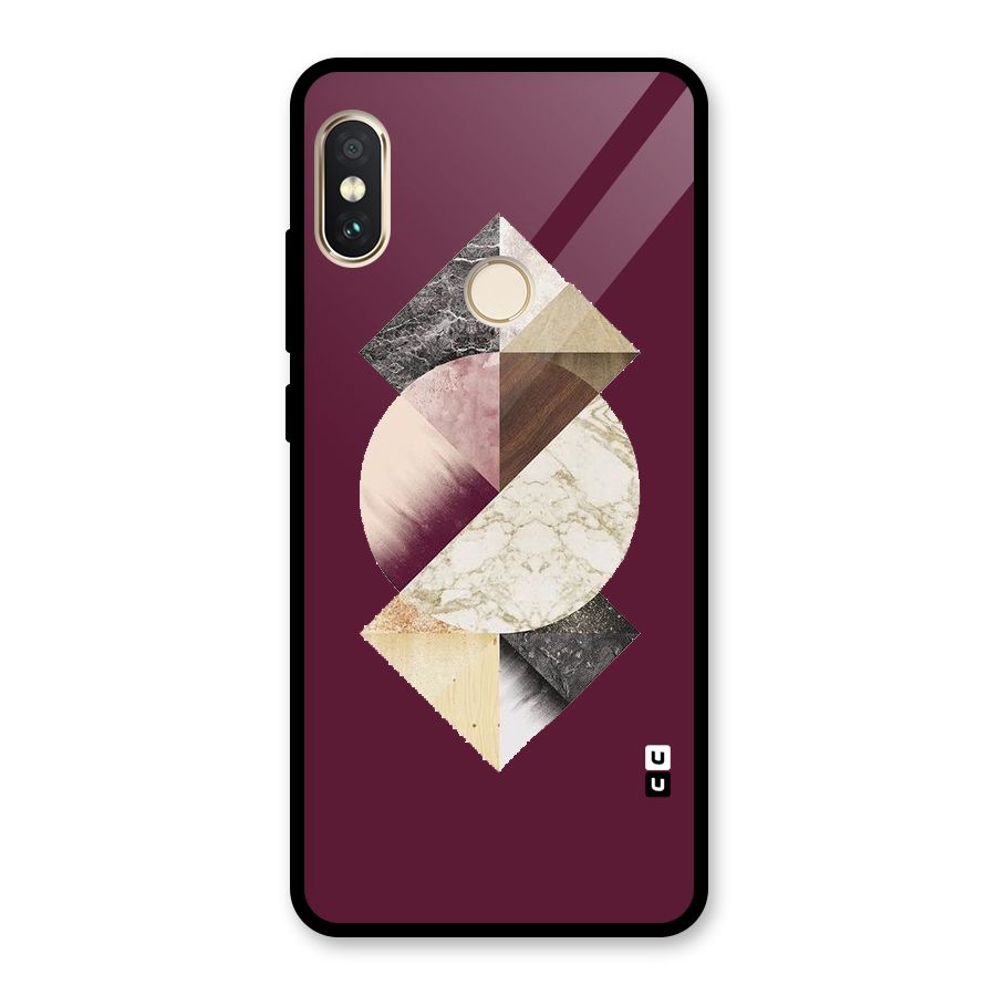 Abstract Marble Pattern Glass Back Case for Redmi Note 5 Pro