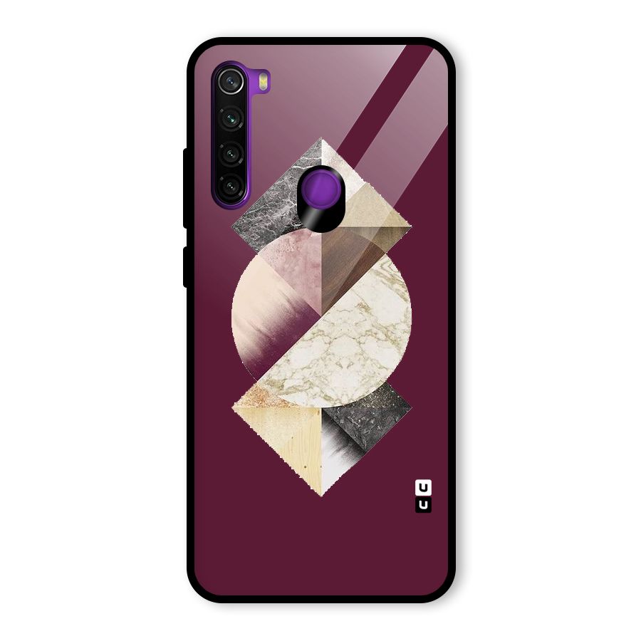 Abstract Marble Pattern Glass Back Case for Redmi Note 8