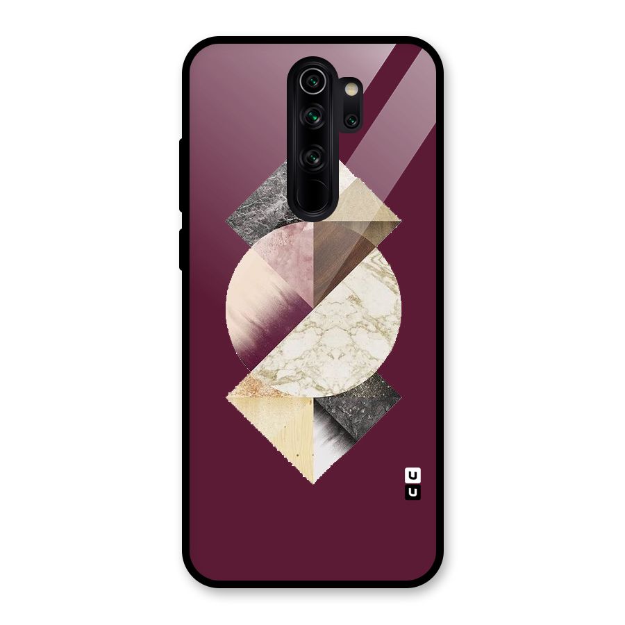 Abstract Marble Pattern Glass Back Case for Redmi Note 8 Pro