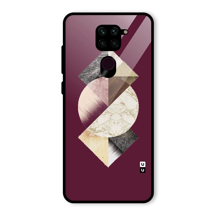 Abstract Marble Pattern Glass Back Case for Redmi Note 9