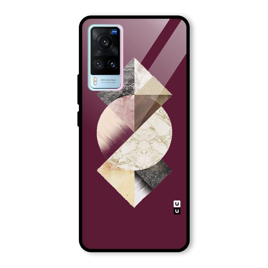 Abstract Marble Pattern Glass Back Case for Vivo X60