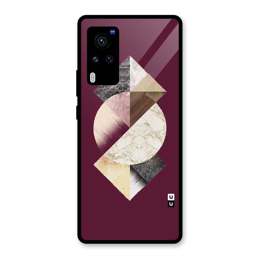 Abstract Marble Pattern Glass Back Case for Vivo X60 Pro