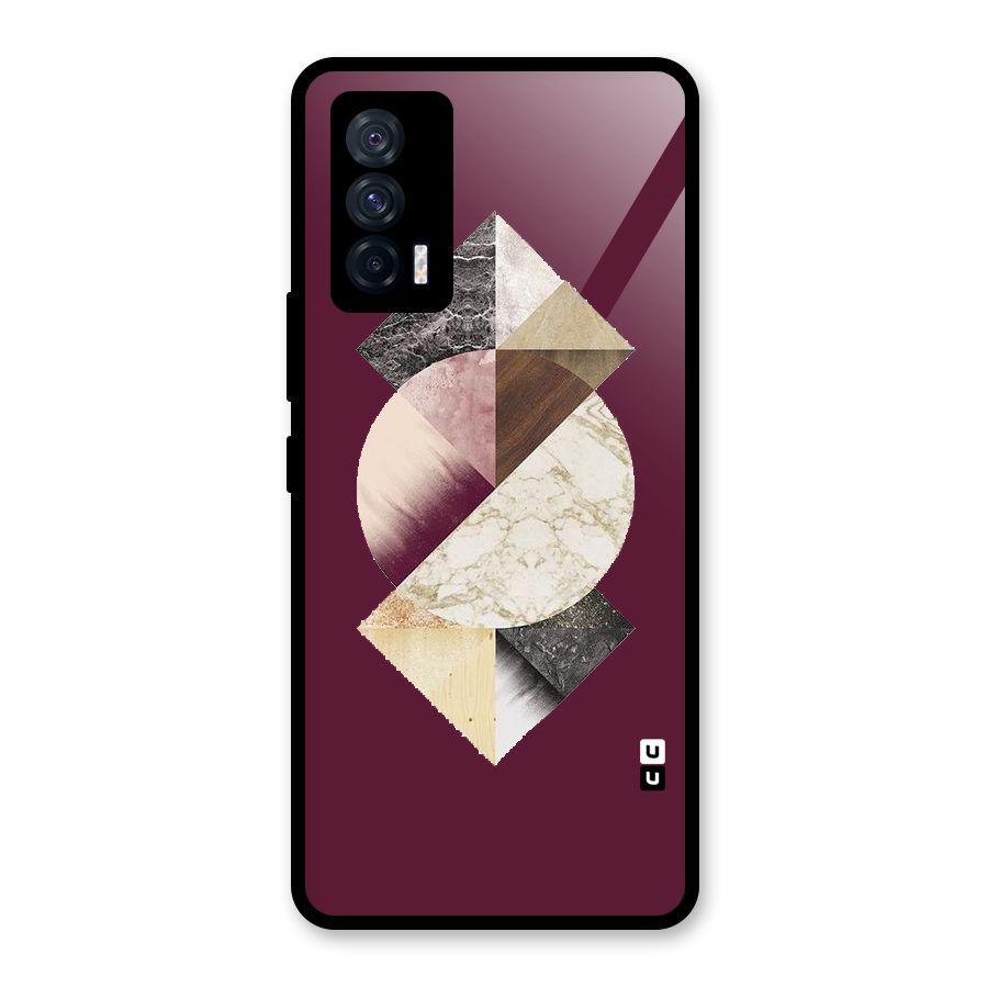 Abstract Marble Pattern Glass Back Case for Vivo iQOO 7 5G