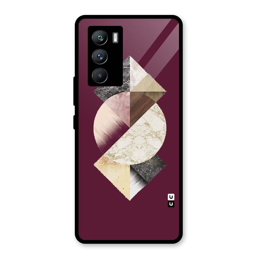 Abstract Marble Pattern Glass Back Case for Vivo iQOO 9 SE