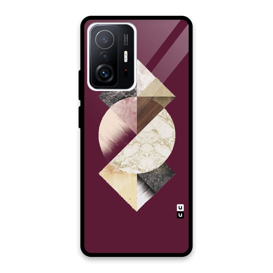 Abstract Marble Pattern Glass Back Case for Xiaomi 11T Pro