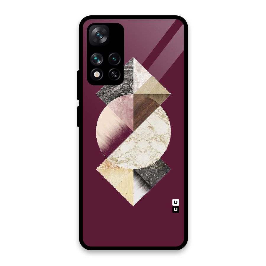 Abstract Marble Pattern Glass Back Case for Xiaomi 11i HyperCharge 5G
