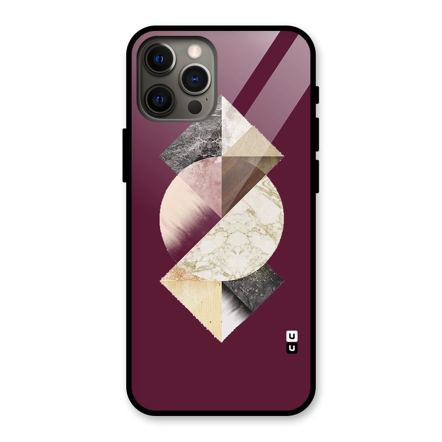 Abstract Marble Pattern Glass Back Case for iPhone 12 Pro Max