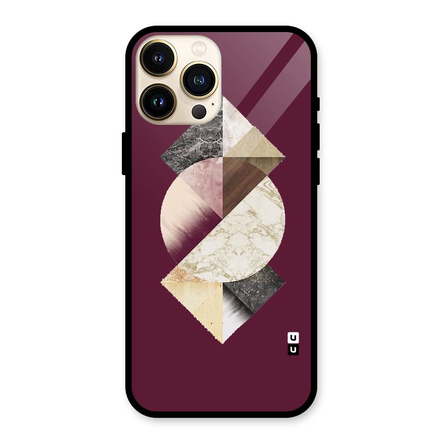 Abstract Marble Pattern Glass Back Case for iPhone 13 Pro Max