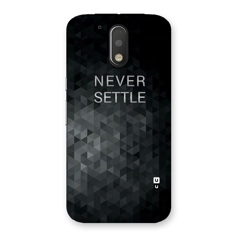 Abstract No Settle Back Case for Motorola Moto G4