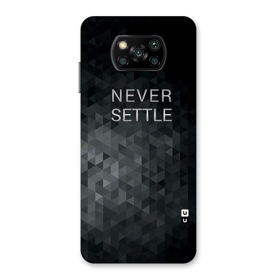 Abstract No Settle Back Case for Poco X3