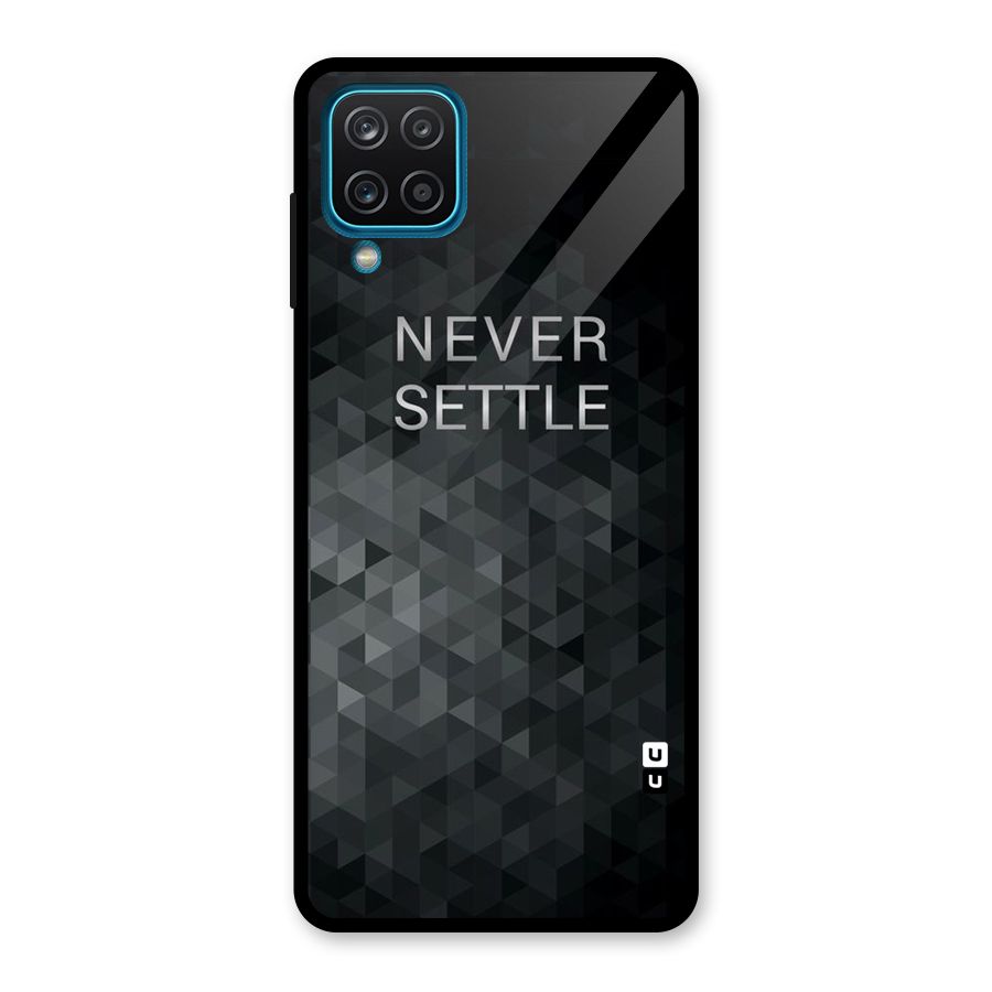 Abstract No Settle Glass Back Case for Galaxy A12