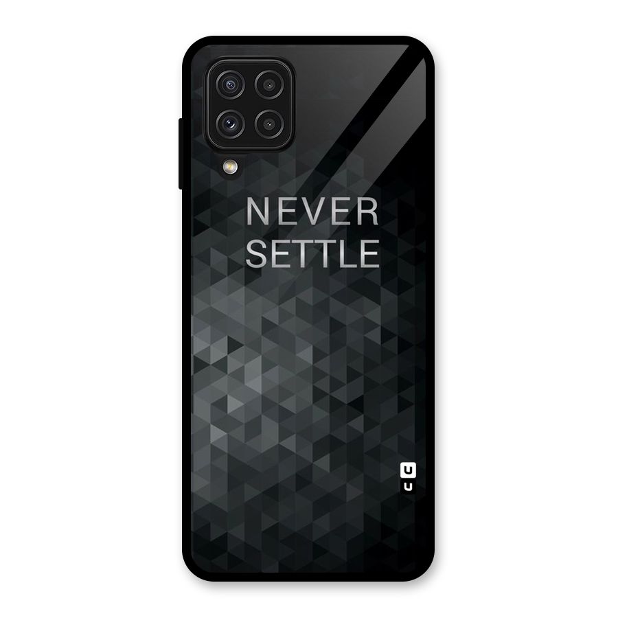 Abstract No Settle Glass Back Case for Galaxy A22 4G