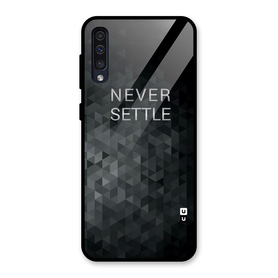 Abstract No Settle Glass Back Case for Galaxy A50