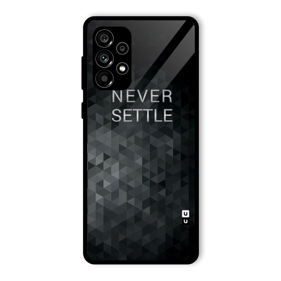 Abstract No Settle Glass Back Case for Galaxy A73 5G