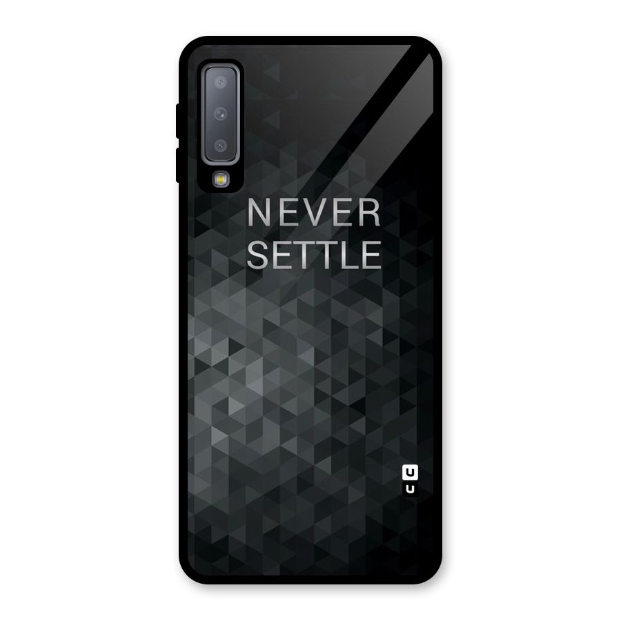 Abstract No Settle Glass Back Case for Galaxy A7 (2018)
