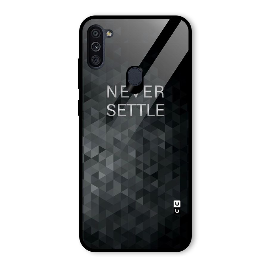 Abstract No Settle Glass Back Case for Galaxy M11