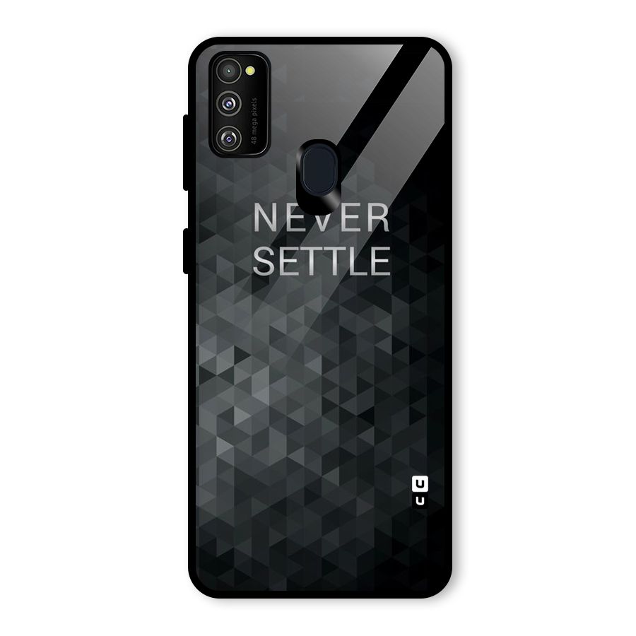 Abstract No Settle Glass Back Case for Galaxy M30s