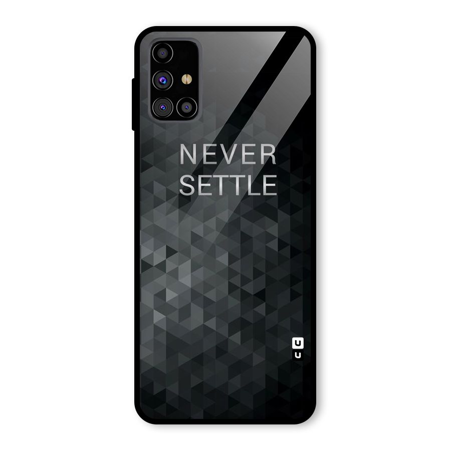 Abstract No Settle Glass Back Case for Galaxy M31s