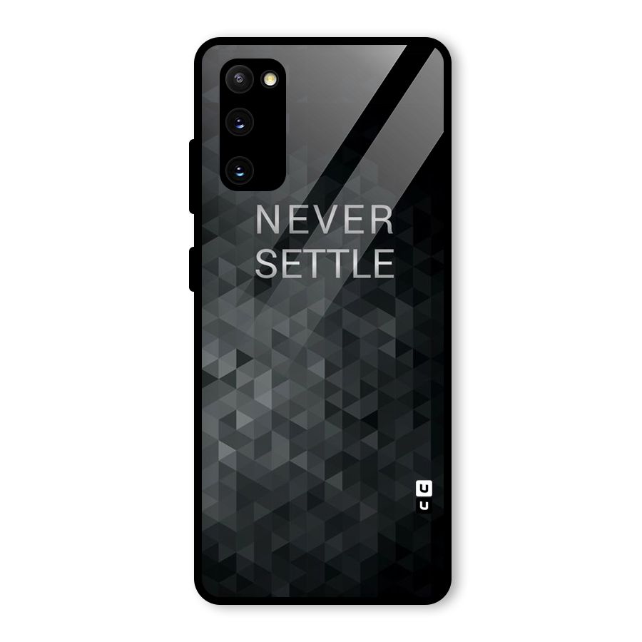 Abstract No Settle Glass Back Case for Galaxy S20 FE