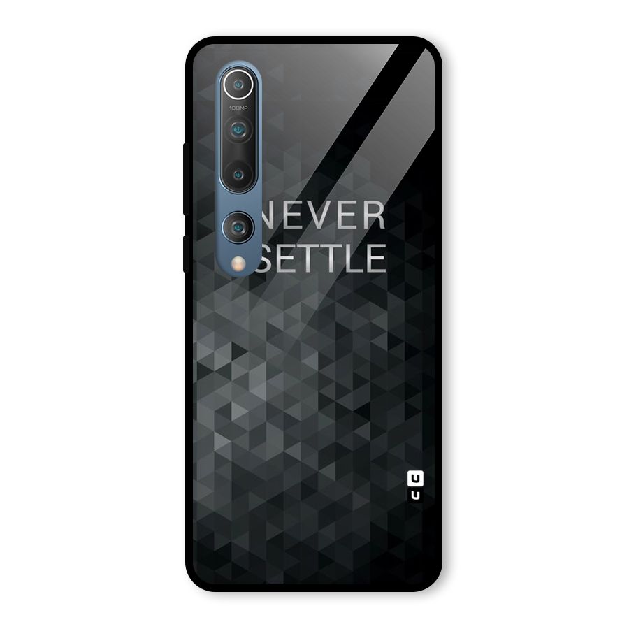 Abstract No Settle Glass Back Case for Mi 10