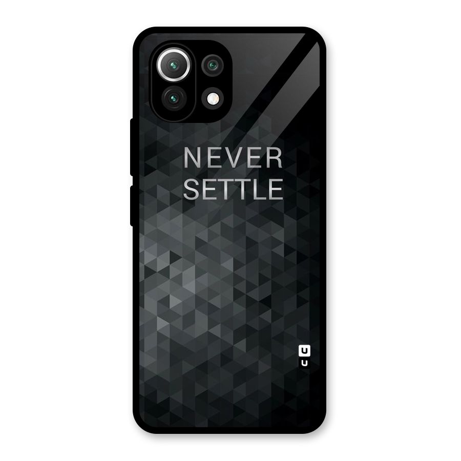 Abstract No Settle Glass Back Case for Mi 11 Lite NE 5G