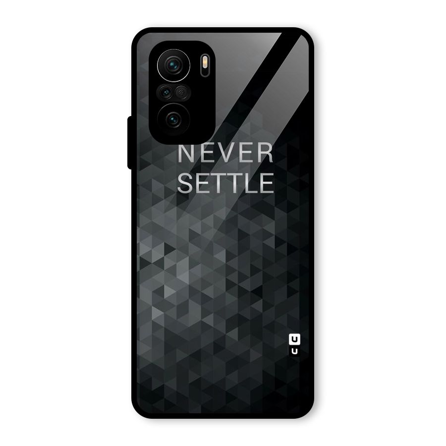 Abstract No Settle Glass Back Case for Mi 11x