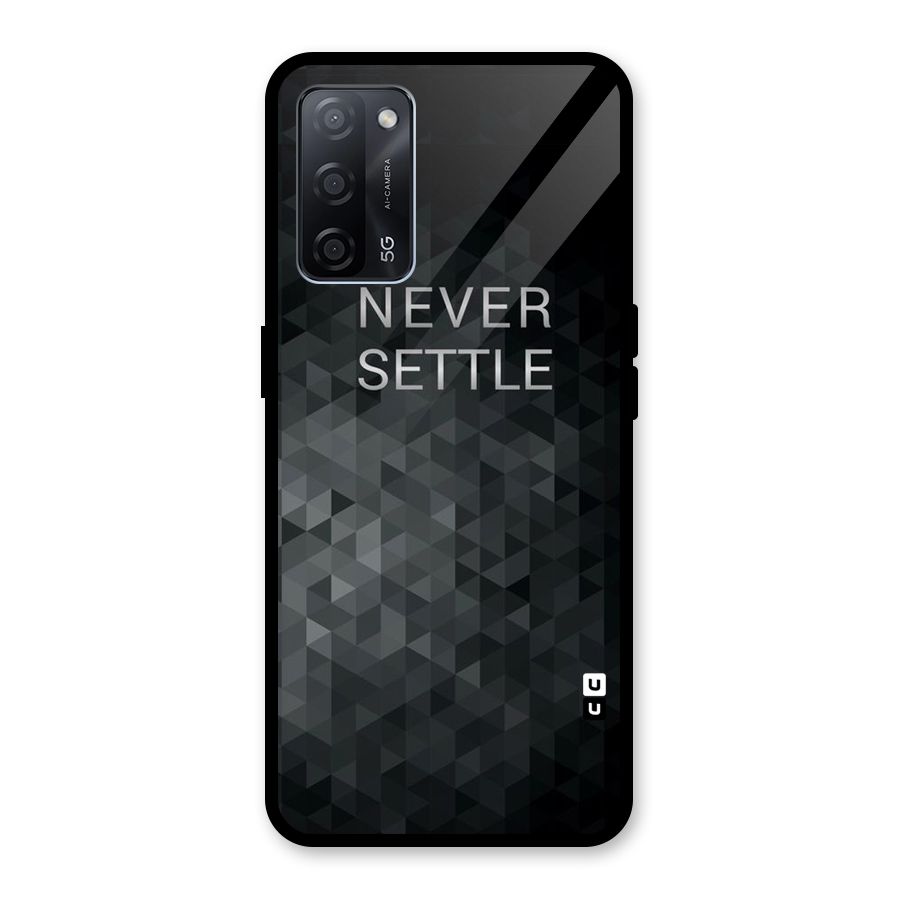 Abstract No Settle Glass Back Case for Oppo A53s 5G