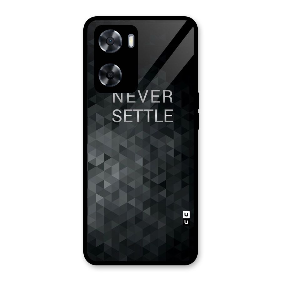 Abstract No Settle Glass Back Case for Oppo A57 2022