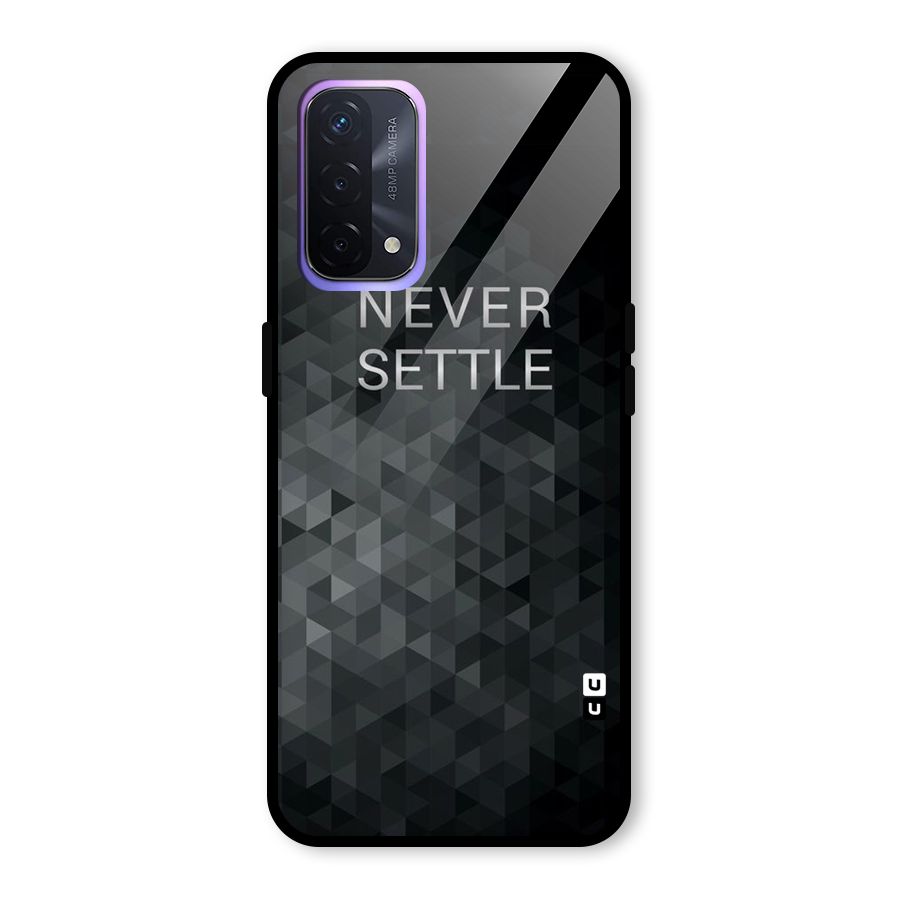 Abstract No Settle Glass Back Case for Oppo A74 5G