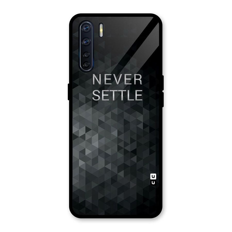 Abstract No Settle Glass Back Case for Oppo F15