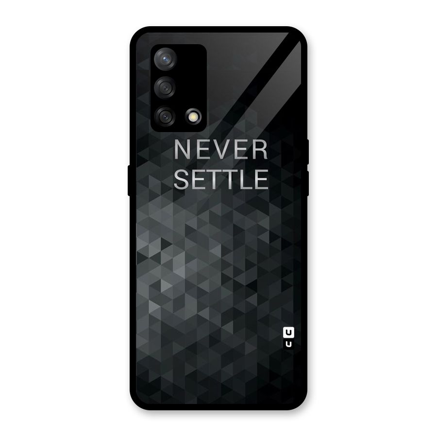 Abstract No Settle Glass Back Case for Oppo F19