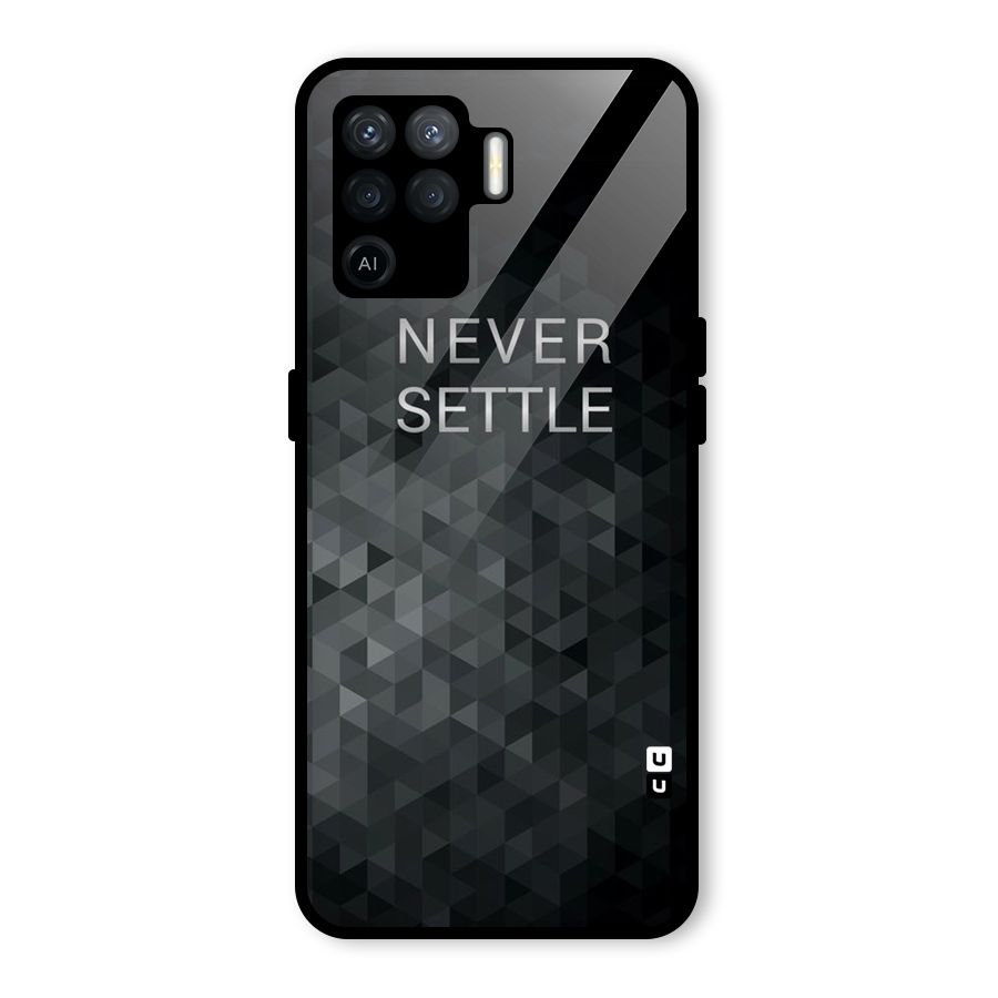 Abstract No Settle Glass Back Case for Oppo F19 Pro