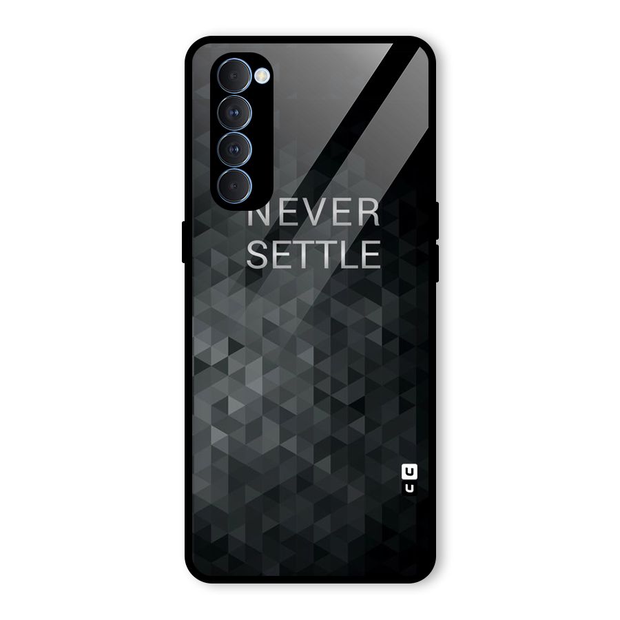 Abstract No Settle Glass Back Case for Oppo Reno4 Pro