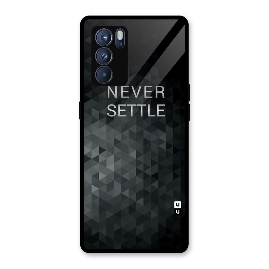 Abstract No Settle Glass Back Case for Oppo Reno6 Pro 5G