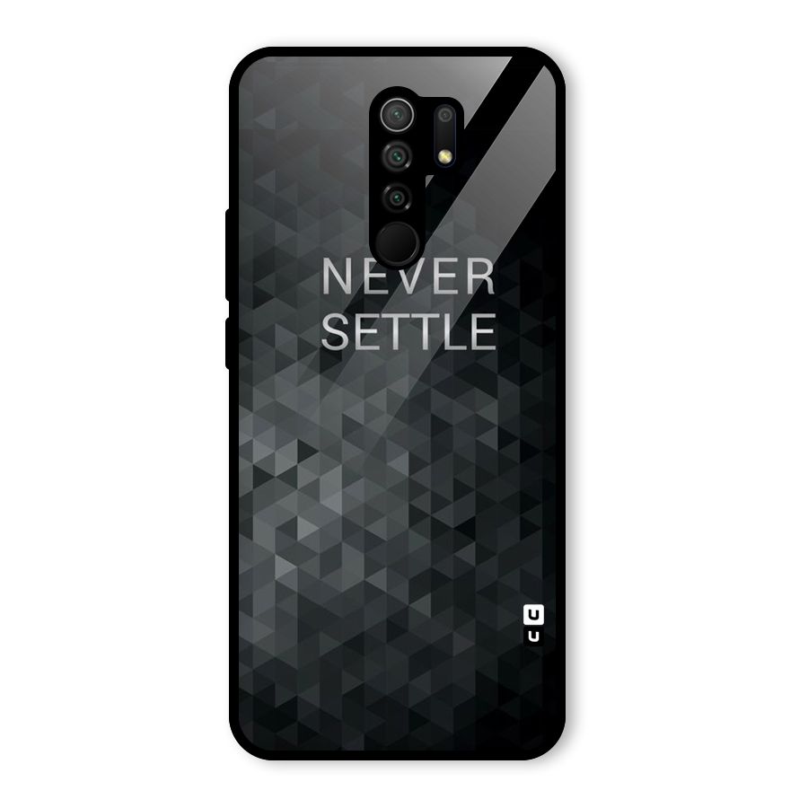 Abstract No Settle Glass Back Case for Poco M2