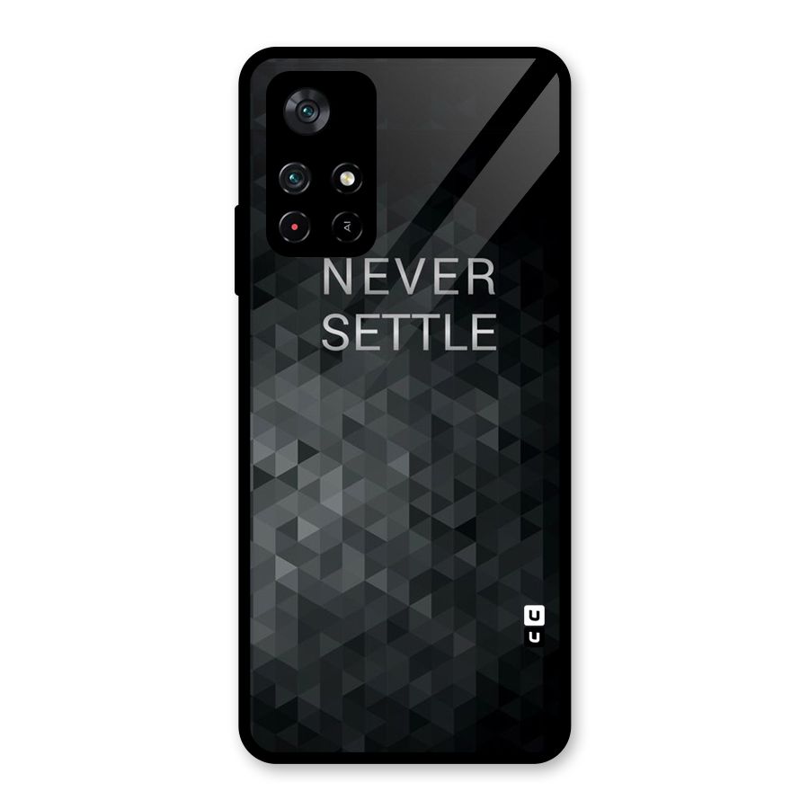 Abstract No Settle Glass Back Case for Poco M4 Pro 5G