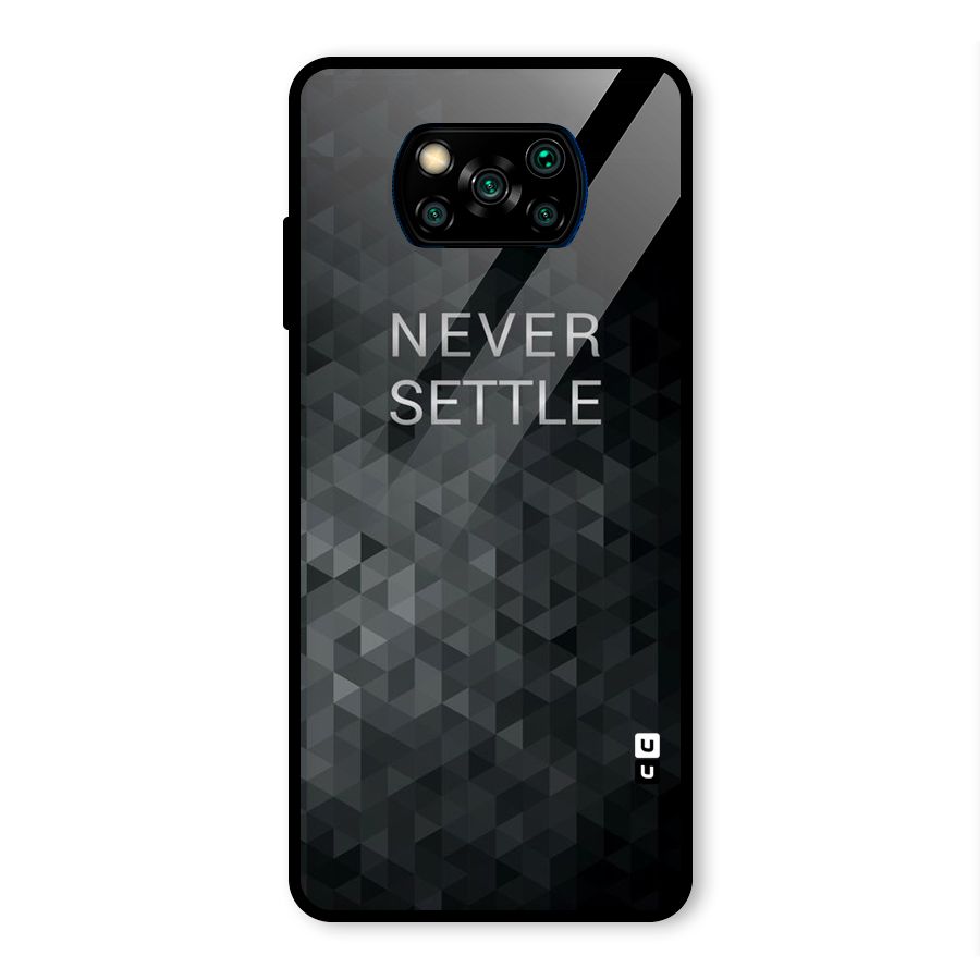 Abstract No Settle Glass Back Case for Poco X3 Pro