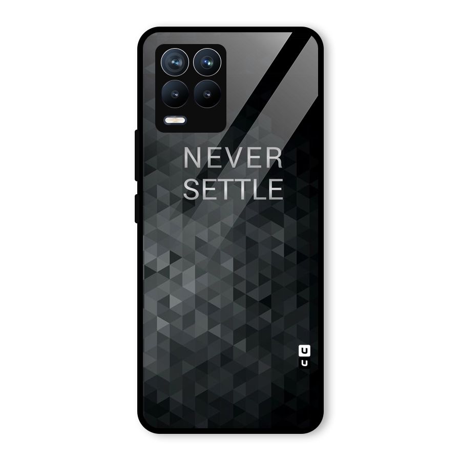Abstract No Settle Glass Back Case for Realme 8