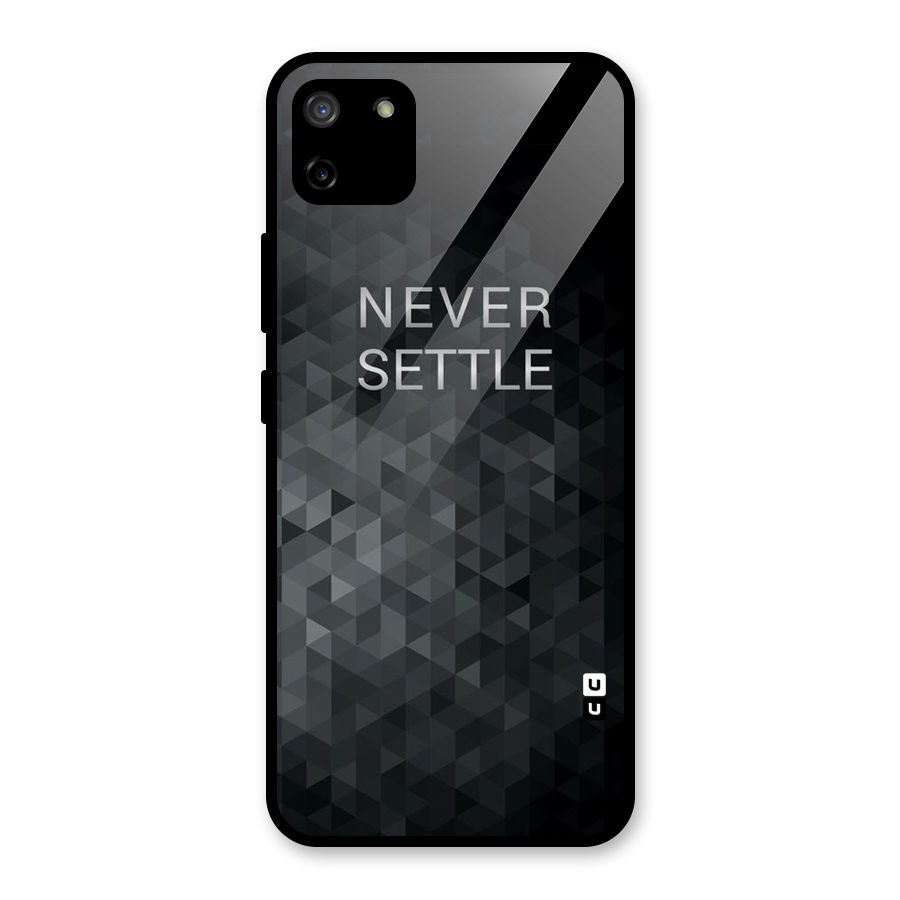 Abstract No Settle Glass Back Case for Realme C11
