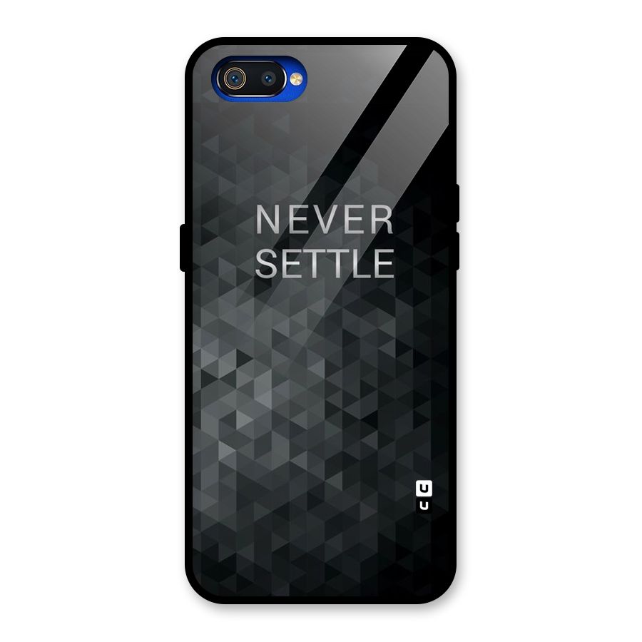 Abstract No Settle Glass Back Case for Realme C2