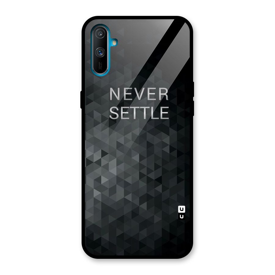 Abstract No Settle Glass Back Case for Realme C3